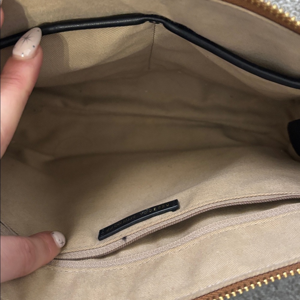 Rebecca Minkoff Tan Crossbody Bag with Gold Accents - Picture 3 of 4